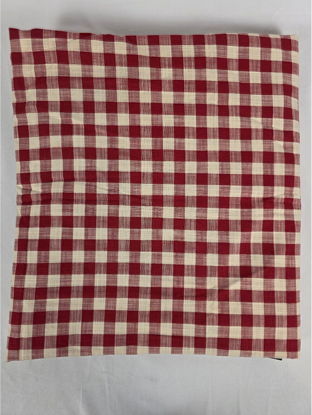 Vintage Ralph Lauren Home Red Gingham Cotton King Flat Sheet NWT